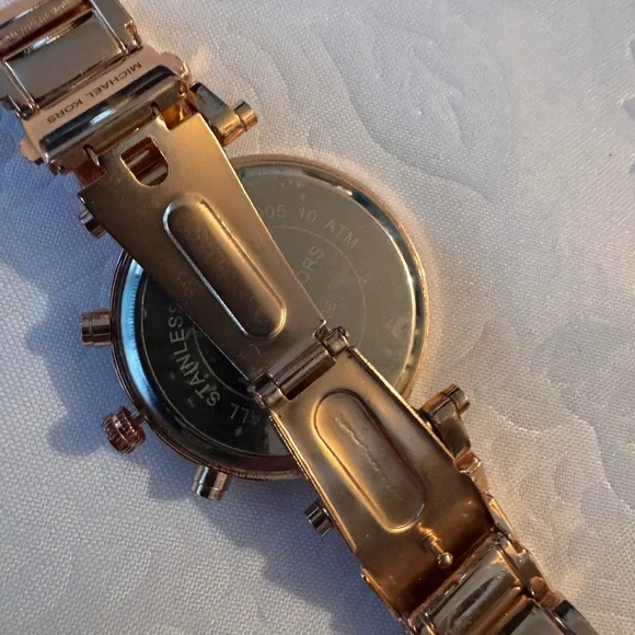 Michael Kors Rose Gold Watch with Crystal Bezel - Picture 9 of 13